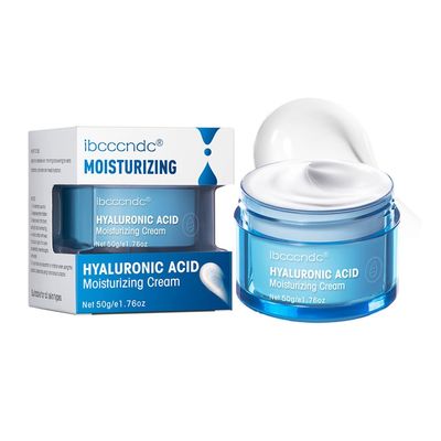 GHFCZOO Hyaluronic Acid Face Moisturizer, Oil-Free, Long-Lasting Hydration Cream for Dry Skin, Intense Moisturizing Boost Cream