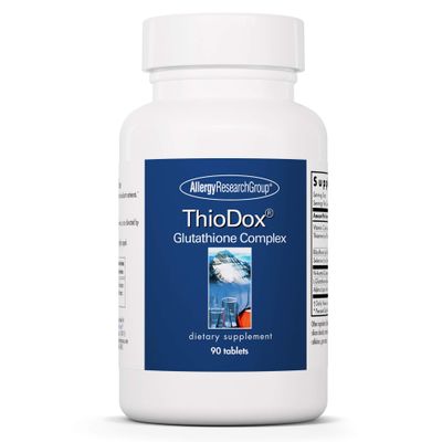 Allergy Research Group ThioDox Supplement - Glutathione Complex, L-Glutathione with Vitamin C, NAC, Alpha Lipoic Acid, Tablets - 90 Count