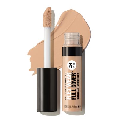 Revlon ColorStay Flex Wear, Full Cover Non-Creasing Concealer, Infused with Hyaluronic Acid Vitamin E, Flexible Longwear, 030 Light Medium, 0.34 Fl Oz