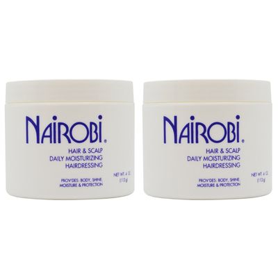 Nairobi Hair Scalp Daily Moisturizing Hairdressing 4oz &quot;Pack of 2&quot;