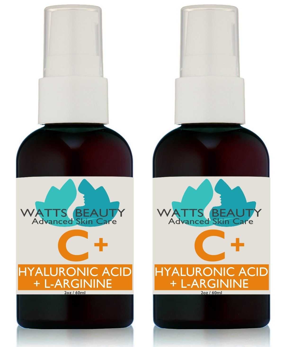 Watts Beauty Supercharged Vitamin C Serum with Moisturizing Hyaluronic Acid - Advanced Antioxidant Face and Body Serum - 4 oz