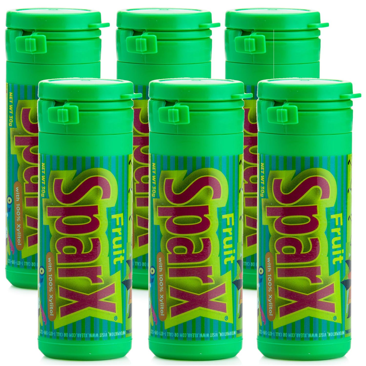 Xlear SparX Sugar-Free Xylitol Hard Candy - On The Go Oral Care for Dry Mouth, Increase Saliva Production, Non-GMO, Gluten-Free - Fruit 1.06 Ounce (Pack of 6)