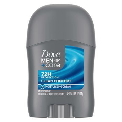 Dove MenCare Antiperspirant Deodorant Stick Clean Comfort Pack of 36 72-Hour Sweat Odor Protection Antiperspirant for Men With 14 Moisturizing Cream 0.5 oz