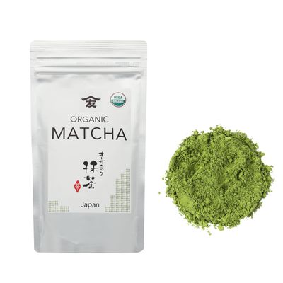 TOMOSAN Japanese Organic Matcha - Authentically Japanese Uji Kyoto Origin, Traditional Stone Milled Green Tea Powder, 100g3.5oz