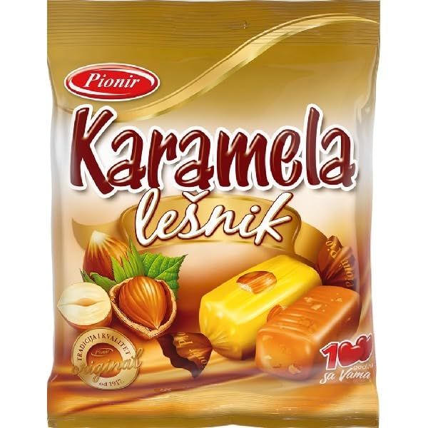 Pionir Hazelnut Toffee Candy - Karamela Lesnik (100g)