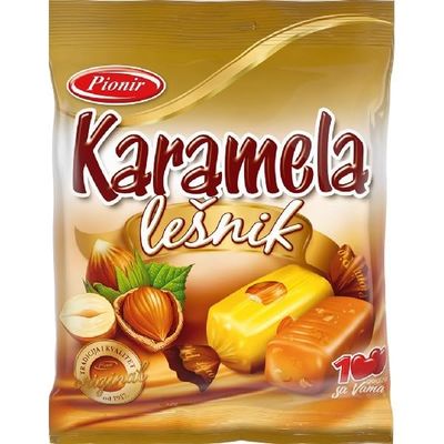Pionir Hazelnut Toffee Candy - Karamela Lesnik (100g)