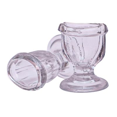 Glass Eye Wash Cup - Effective Eye Rinse and Cleansing - Eco-Friendly Non-Reactive Safe and Comfortable (Set of 2)
