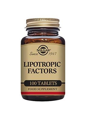 Solgar Lipotropic Factors - 100 Tablets - Non-GMO, Vegan, Gluten Free, Dairy Free, Kosher - 33 Servings