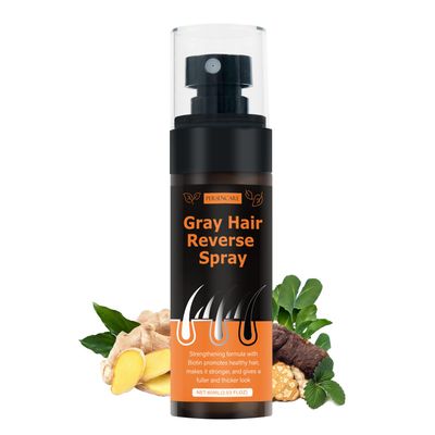 VAEYAE Herbal Gray Hair Reverse Spray, Grey Hair Smoothing Darkening, Polygonum multiflorum Hair Conditioner Serum for Growth, For Women Men Hair Thinning and Loss, Boost Natural Black Color Mist