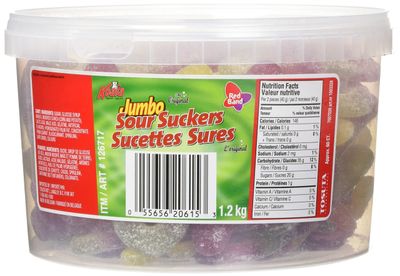 Koala Sour Suckers Gummy Candy, 1.2kg42.32oz 60 count