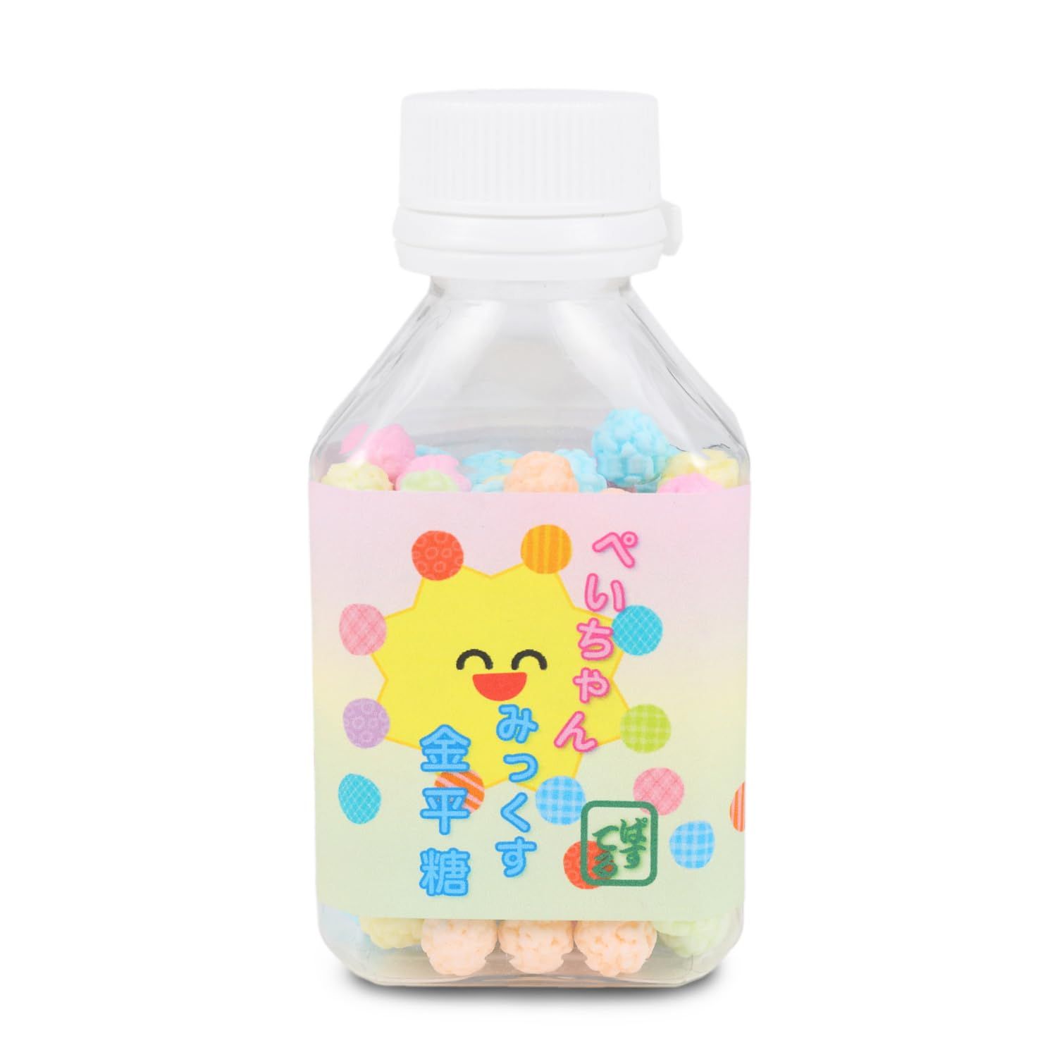 Konpeito Japanese Traditional Sugar Confections in Mini Bottle (Mixed-Fruit)