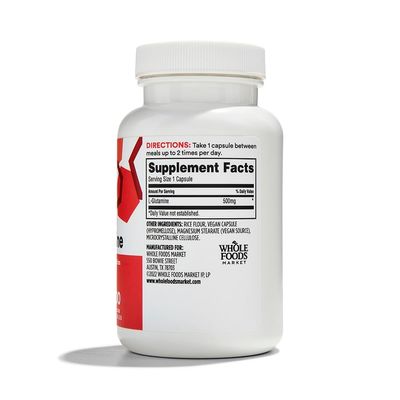 Whole Foods Market, L-Glutamine 500mg, 100 ct
