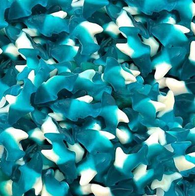 Sour Sharks Gummy Candy, Blue Raspberry, Bulk, 2 Pounds