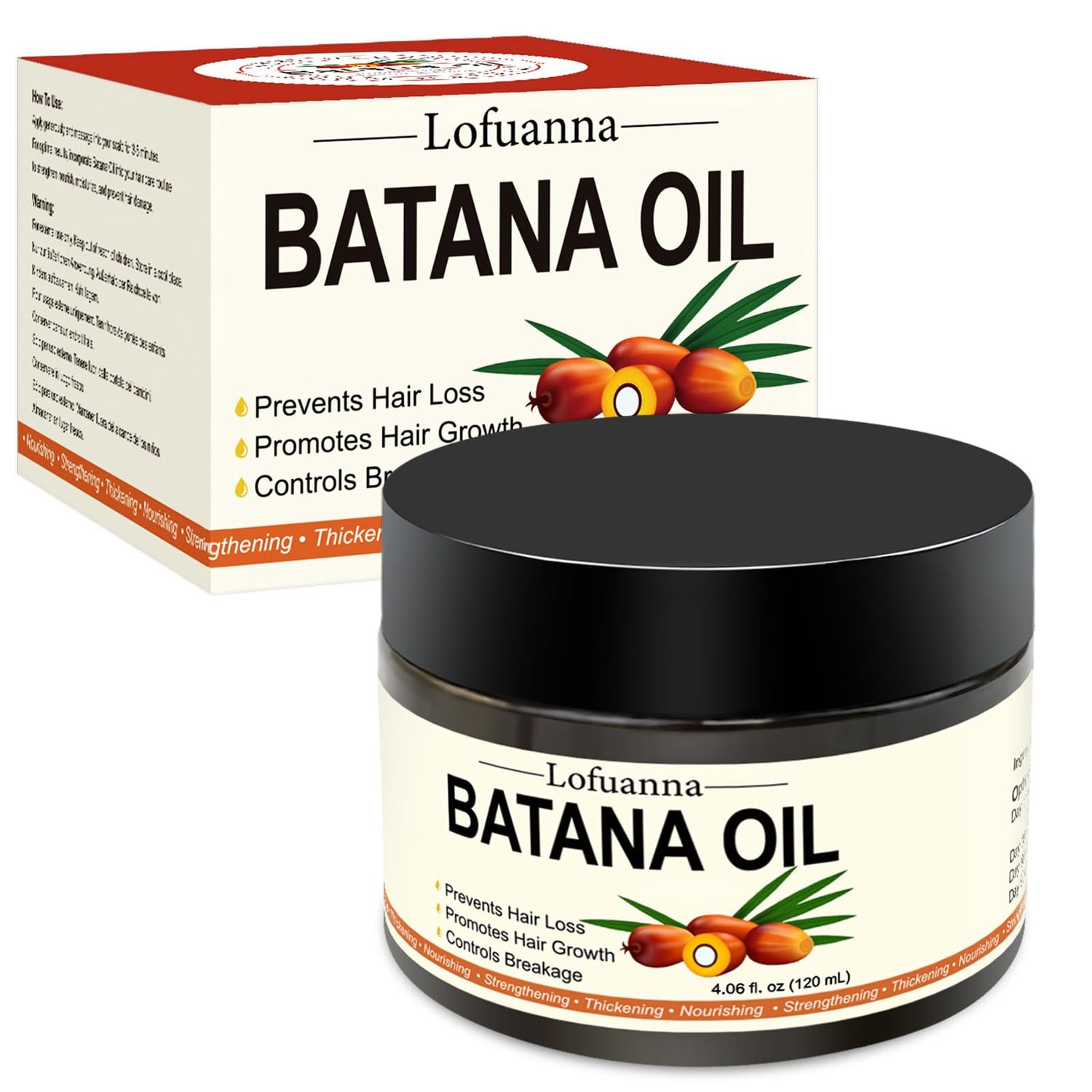 Raw Batana Oil for Hair Growth, 100 Pure Unrefined Organic Batana Oil from Honduras, Bantana Natural Hair Growth, Botana Prevent Hair Loss Eliminates Split Ends Thicker Hair, 120G