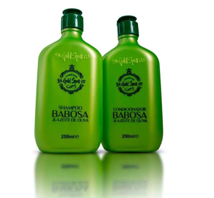 Kit Gold Spell Shampoo Conditioner Aloe Vera Olive Oil Hair Treatment 250ml - Gold Spell Cosmticos - imported from Brazil