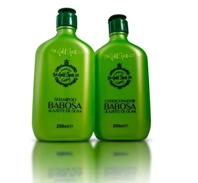 Kit Gold Spell Shampoo Conditioner Aloe Vera Olive Oil Hair Treatment 250ml - Gold Spell Cosmticos - imported from Brazil