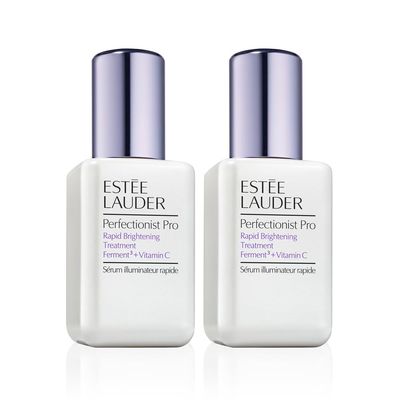 Este Lauder Perfectionist Pro Rapid Duo Brightening Treatment Face Serum with Ferment3 Vitamin C Targets Dark Spots, 3.4 Fl Oz