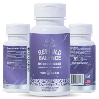 Myo-Inositol D-Chiro Inositol Probiotics Hormone Balance for Women Ideal 3.6:1 Ratio Regulate Menstrual Cycle Support Ovarian Health PCOS Supplement Vegan Capsule 30-Day Supply