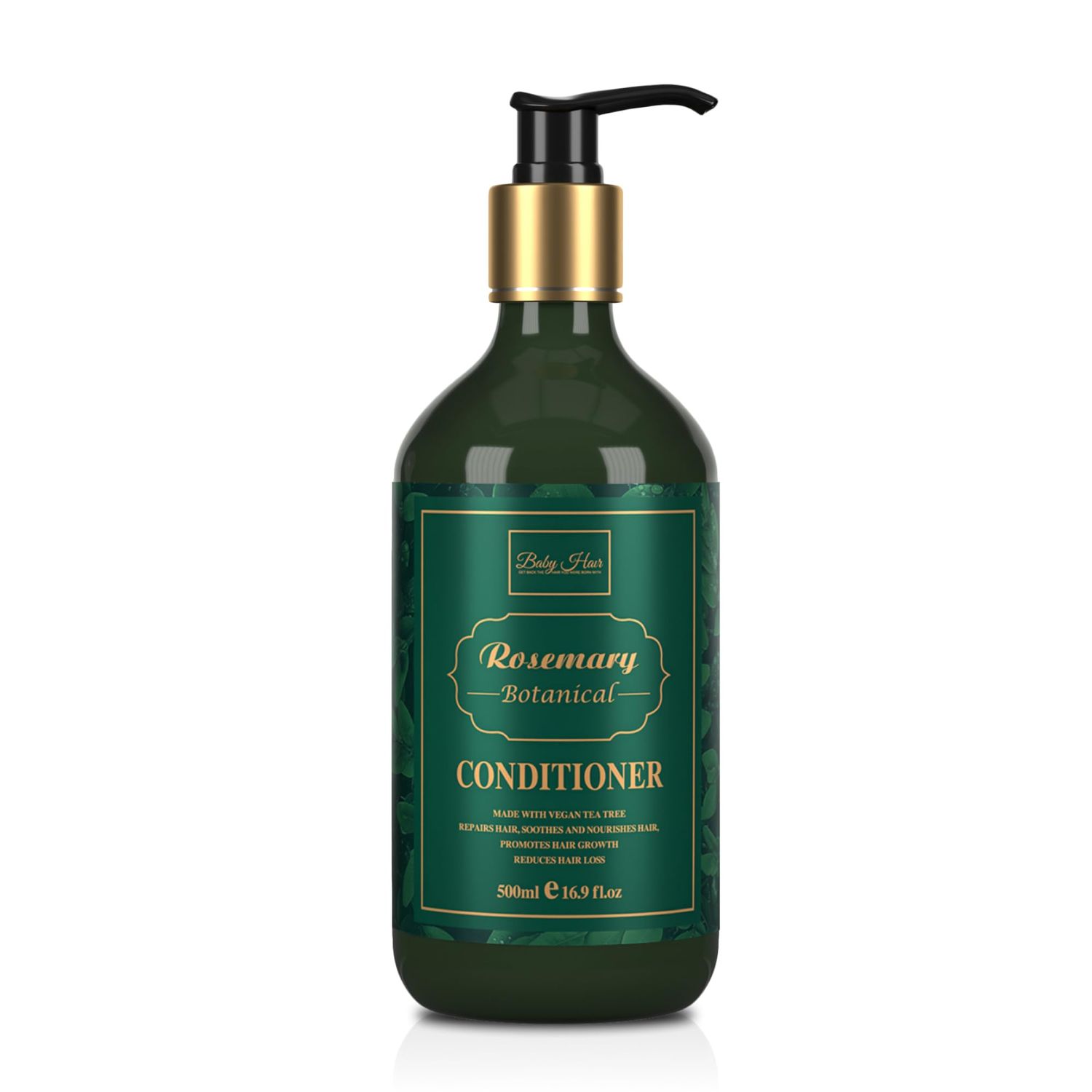 BABY HAIR - Rosemary Conditioner, Sulfate-Free Rosemary Conditioner for Hair Growth, Rosemary Oil Conditioner with Tea Tree Oil Hyaluronic Acid, Natural Hair Growth Products, 16.9 fl. oz.