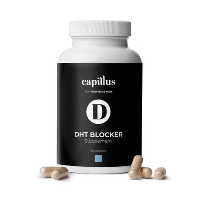 Capillus DHT Blocker For Women Hair Growth DHT Blocker For Men Hair Vitamins For Hair Loss Strengthen Stimulate For Stronger, Thicker, Fuller, Healthier Hair -With Biotin Keratin 60 Capsules