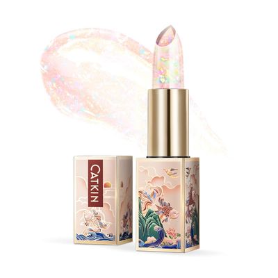 CATKIN Lip Balm Color Tinted Changing Lipstick Ultra Hydrating Lip Moistrurizer Chapstick with Vitamin E Nourishing For Cracked Dry Lips 0.12 oz C04 RAINBOW