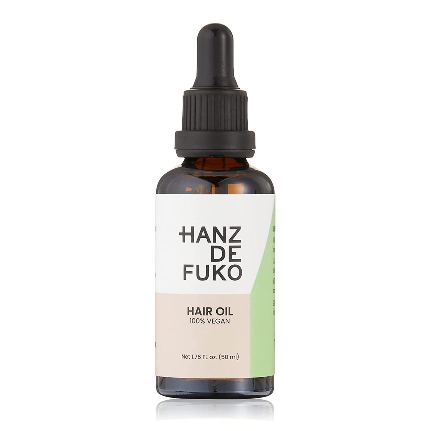 Hanz de Fuko Vegan Hair and Beard Oil - Hydrating Oil for Softer, Smoother Hair- Supports Growth and Beard Health - 1.76 oz.