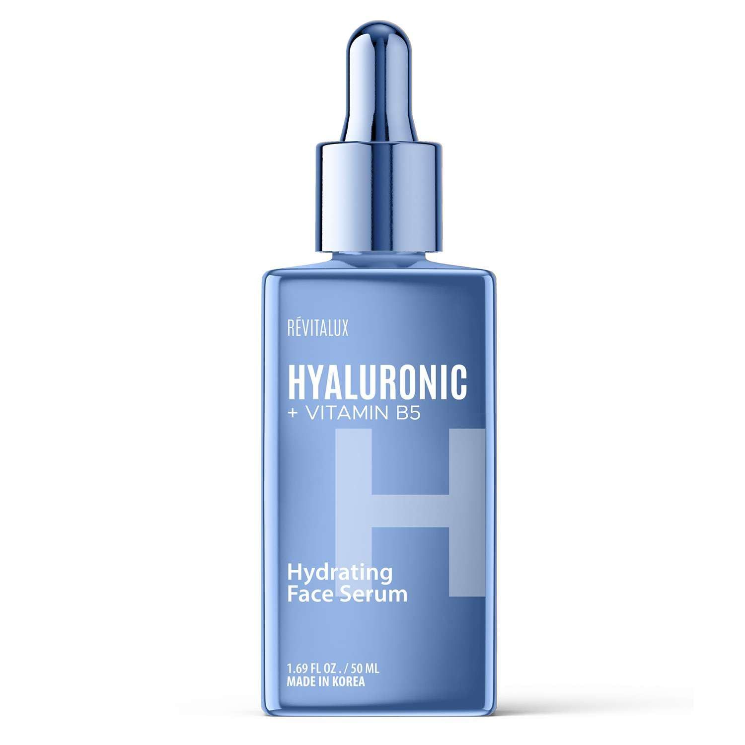 RevitaLux Hyaluronic Acid Vitamin B5 Serum - Hydrating Anti-Aging, Smooths Fine Lines, Moisture Retention - Dermatologist Tested, Cruelty-Free Korean Skin Care for All Skin Types - 2 fl. oz