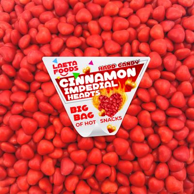 Cinnamon Imperial Hearts 3 Pound Bag Hard Candy