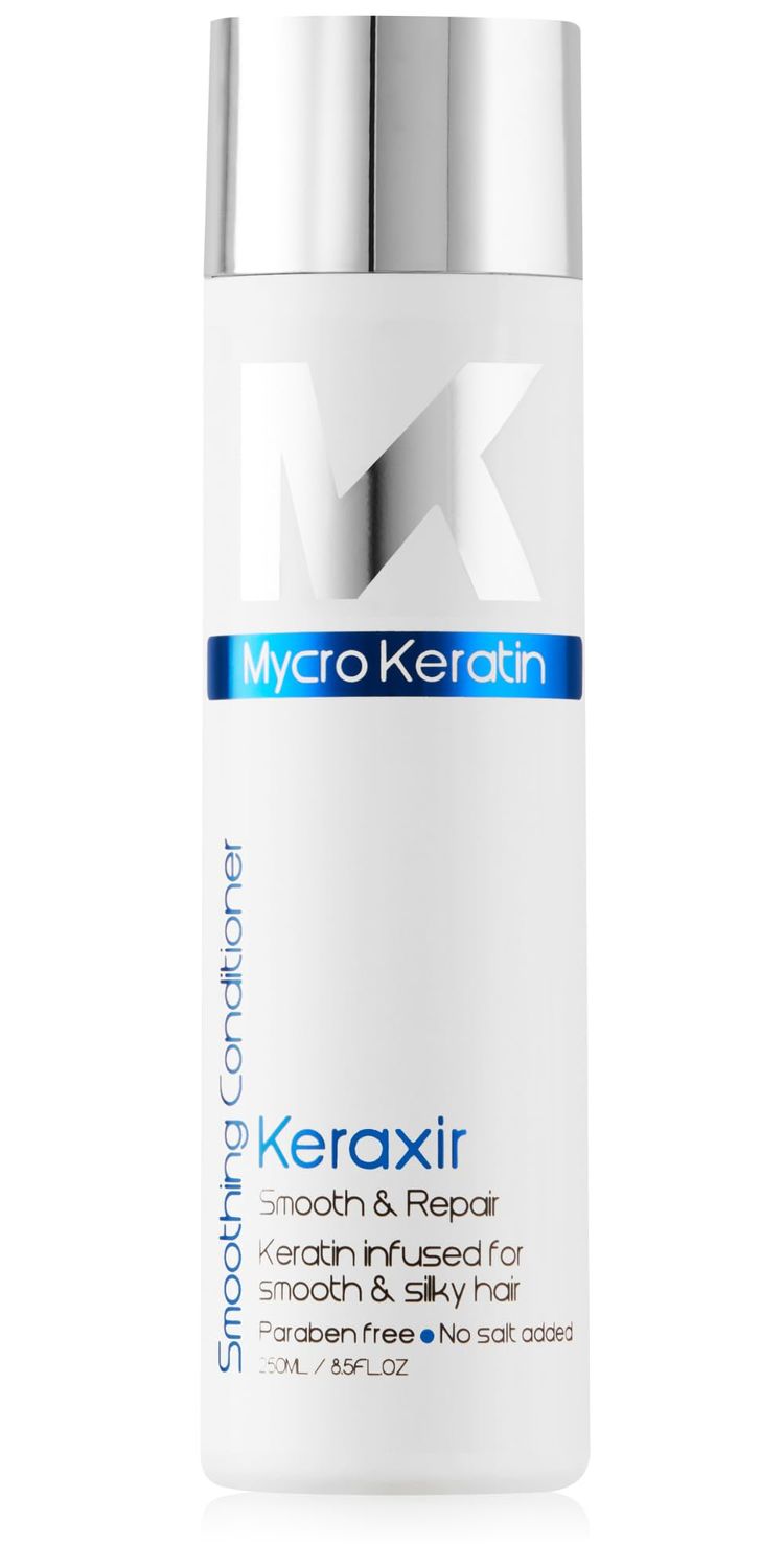 Mycro Keratin Keraxir Smoothing Volumizing Conditioner for Fine Hair - Paraben-Free SLS-Free Smoothing Conditioner for Thinning, Fine, and Oily Hair (8.45 Fl Oz) (8.45 FL OZ)