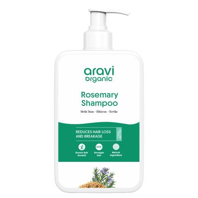 Aravi Organic Rosemary Hair Growth Shampoo - Enriched with Rosemary, Methi Dana Hibiscus - For All Hair Types - For Men Women - Sulfate Paraben Free 6.7 FL Oz 200 ml