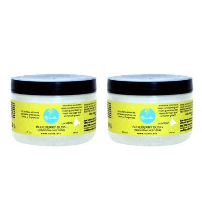 Curls Blueberry Bliss Reparative Hair Mask 8 Ounce Pack of 2