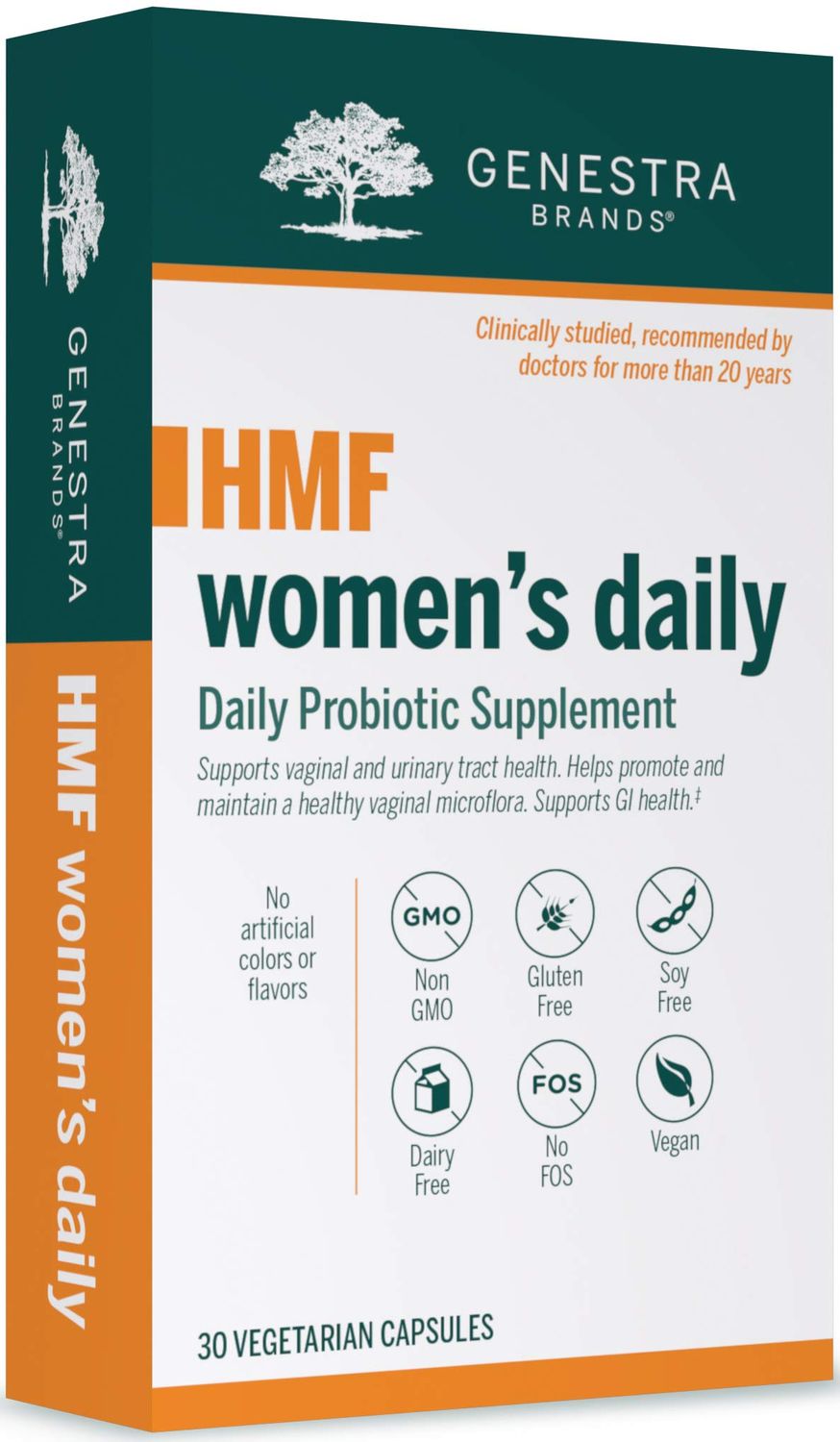 Genestra Brands HMF Women&#39;s Daily GI and Urinary Tract Health Support for Women 30 Capsules