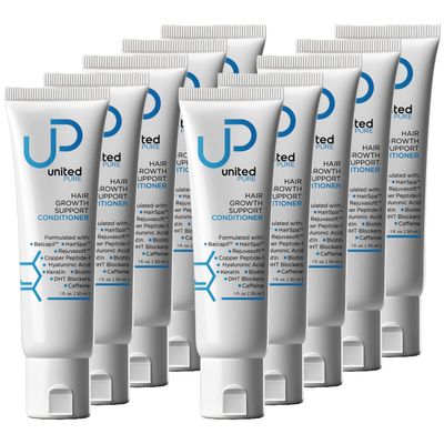 United Pure Conditioner Hair Growth Support Tubes - 10 Pack of 1oz Tubes