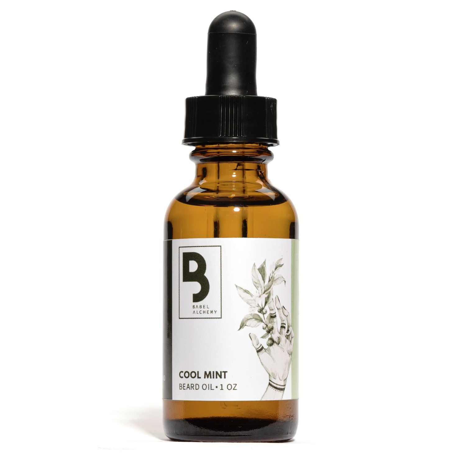 Babel Alchemy Beard Oil and Conditioner - All Natural Organic Grooming Oil for Conditioning, Softening, and Promoting Growth for Mens Beards and Mustaches (Cool Mint)