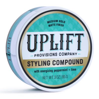 Uplift Provisions Company Styling Compound - Hair Clay Pomade with a Natural, Matte Finish and Medium Hold - Versatile Styling Clay for Men or Women 3 oz