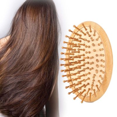 Brush Massager Scalp, Wooden Scalp Massager, Scalp Care Comb, Wooden Massage Comb No Handle Scalp Care Styling Comb for Straight Hair(Comb)