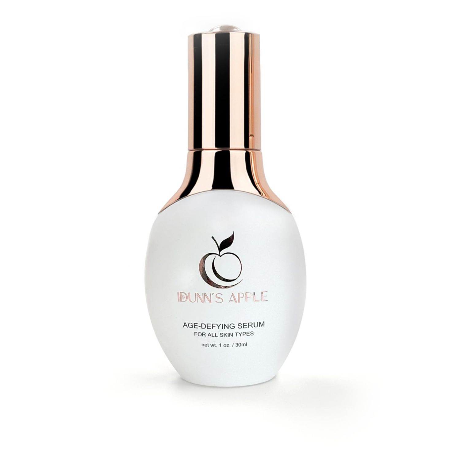 Idunn&#39;s Apple Age-Defying Serum, 1st Ever AKG Anti-Aging Facial Skincare, Vitamin C, Hyaluronic Acid, Alpha ketoglutarate, Antioxidants, Boost Collagen, Reduce Wrinkles, Hydrate Skin, Premium 1oz Pump