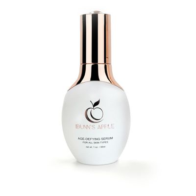Idunn&#39;s Apple Age-Defying Serum, 1st Ever AKG Anti-Aging Facial Skincare, Vitamin C, Hyaluronic Acid, Alpha ketoglutarate, Antioxidants, Boost Collagen, Reduce Wrinkles, Hydrate Skin, Premium 1oz Pump