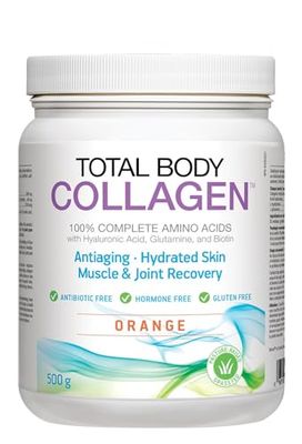 Natural Factors, Total Body Collagen, Bioactive Peptides Powder for Healthy Skin, Hair Joints, Orange