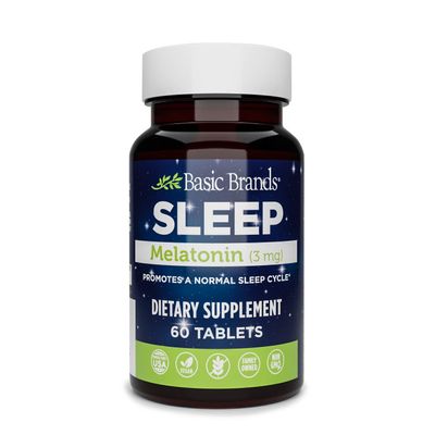 Basic Brands Melatonin, 60-Count