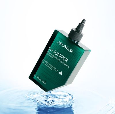 Aromase 5 Juniper Scalp Purifying Liquid Shampoo, 9.1 fluid ounces, Helps to Soften Scalp Buildup, Ideal for Dandruff, Psoriasis, Dermatitis, Dry Sensitive , Oily hair, Exfoliator