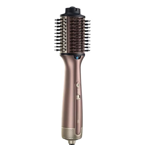 INFINITIPRO by CONAIR 2-in-1 Blow Dryer Brush Wet-to-Dry Hot Air Styler for All Hair Types 3&quot; Oval Barrel Volumize Smooth Refresh