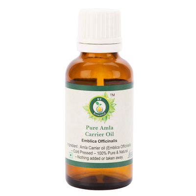 R V Essential Amla Oil Emblica Officinalis 100 Pure Natural Cold Pressed Amla Hair Oil for Hair, Scalp, Strengthens Repairs Damaged Hair, Skin Care Rare Herb Series 50ml 1.69oz