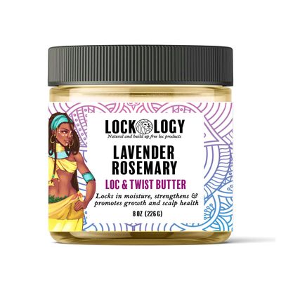 Loc Retwist Butter Dread Wax for Growth - Lavender Rosemary All Natural NO Build Up Loc Products by Lockology