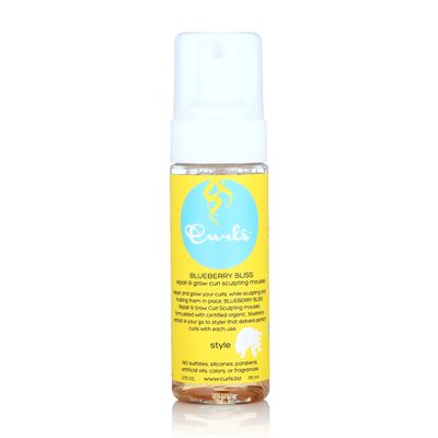 Curls Blueberry Bliss Sculpting Mousse - 5.75 oz, For Textured, Coily, and Curly Hair, Styling Hair Mousse Great for Twist Outs and Wash Go&#39;s