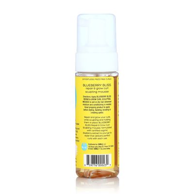 Curls Blueberry Bliss Sculpting Mousse - 5.75 oz, For Textured, Coily, and Curly Hair, Styling Hair Mousse Great for Twist Outs and Wash Go's