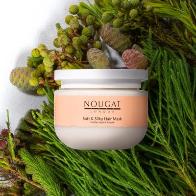 NOUGAT Soft Silky Hair Mask, Intense Hydrating Nourishing with Botanical Oils, Fast Absorbing, ideal for Dry Damaged or Color Treated Hair,Contains Vitamin E,Vitamin B5, Argan Oil 9.17oz