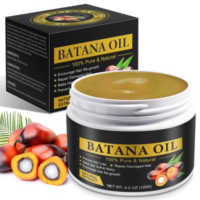 Batana Oil for Hair Growth 120G, 100 Pure Unrefined Batana Oil Promotes Hair thickness, Repairs Dyness Damaged Hair, Reduces Hair Loss, Organic Batana Oil for Women, Christmas Gifts for Women