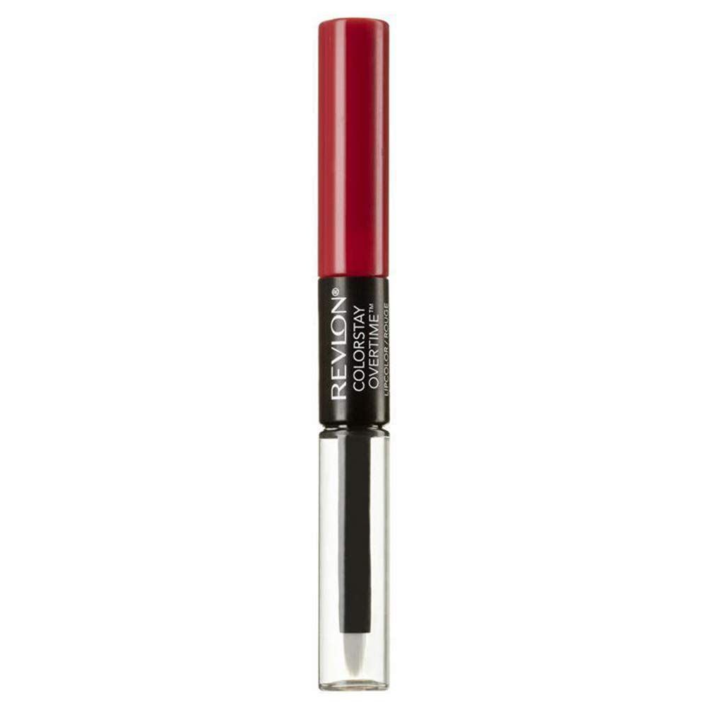 Revlon ColorStay Overtime Liquid Lip Color, Forever Scarlett 40 0.07 oz (Pack of 2)