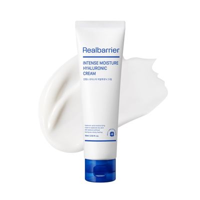 Real Barrier Intense Moisture Hyaluronic Cream Panthenol Skin Barrier Repair Face Cream Hyaluronic Acid Moisturizing Face Lotion Face Moisturizer for Dry Sensitive Skin 2.02 fl oz (60ml)
